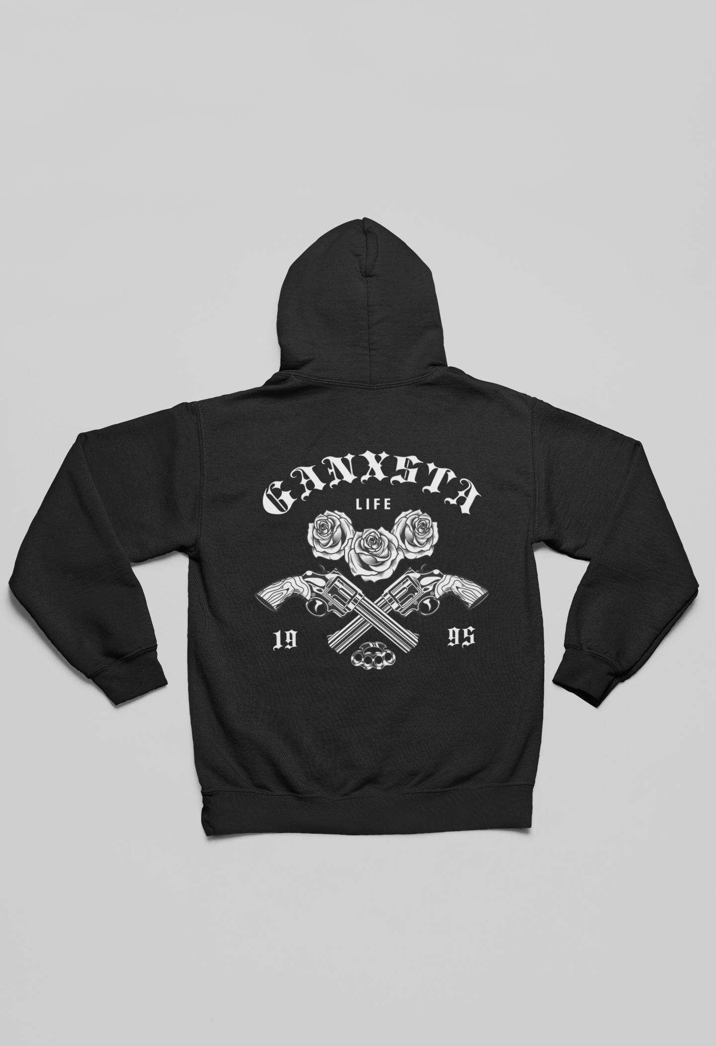 Ganxsta life férfi pulóver