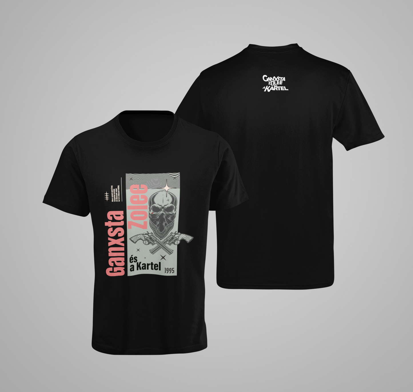 Ganxsta Zolee és a Kartel koponya fej női póló