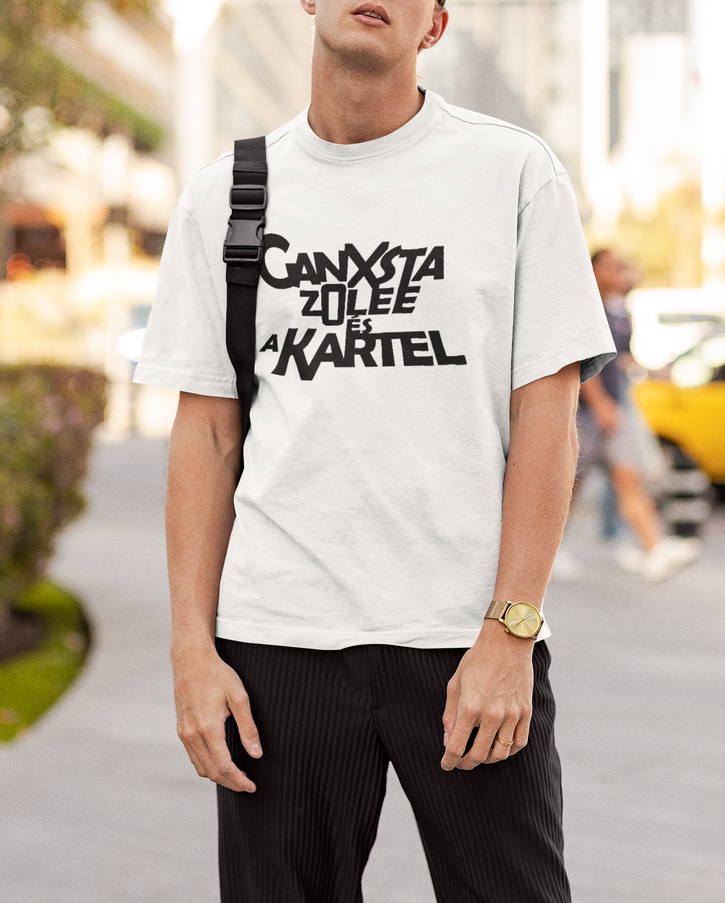 Kartel logo férfi oversize póló